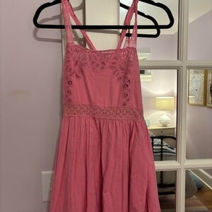 LoveShackFancy pink mini dress size 2
